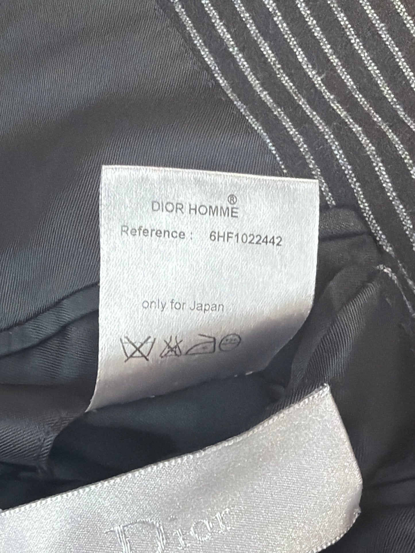 Dior Homme AW05 2B Chalk Pinstripe Blazer