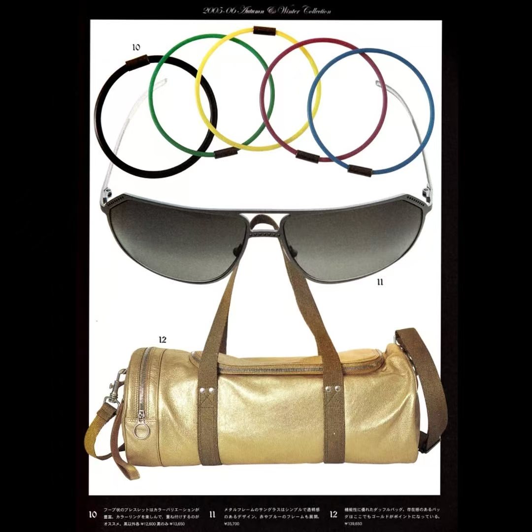 Dior Homme AW05 Gold Drum Duffel Bag