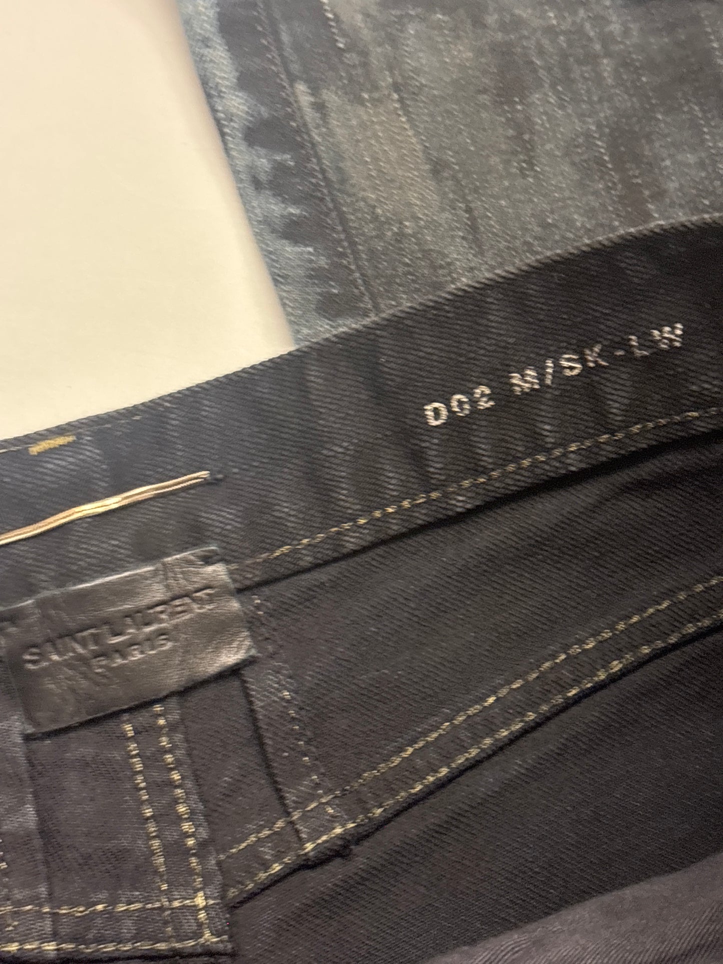 Saint Laurent AW14 Oil Spill Crash Denim