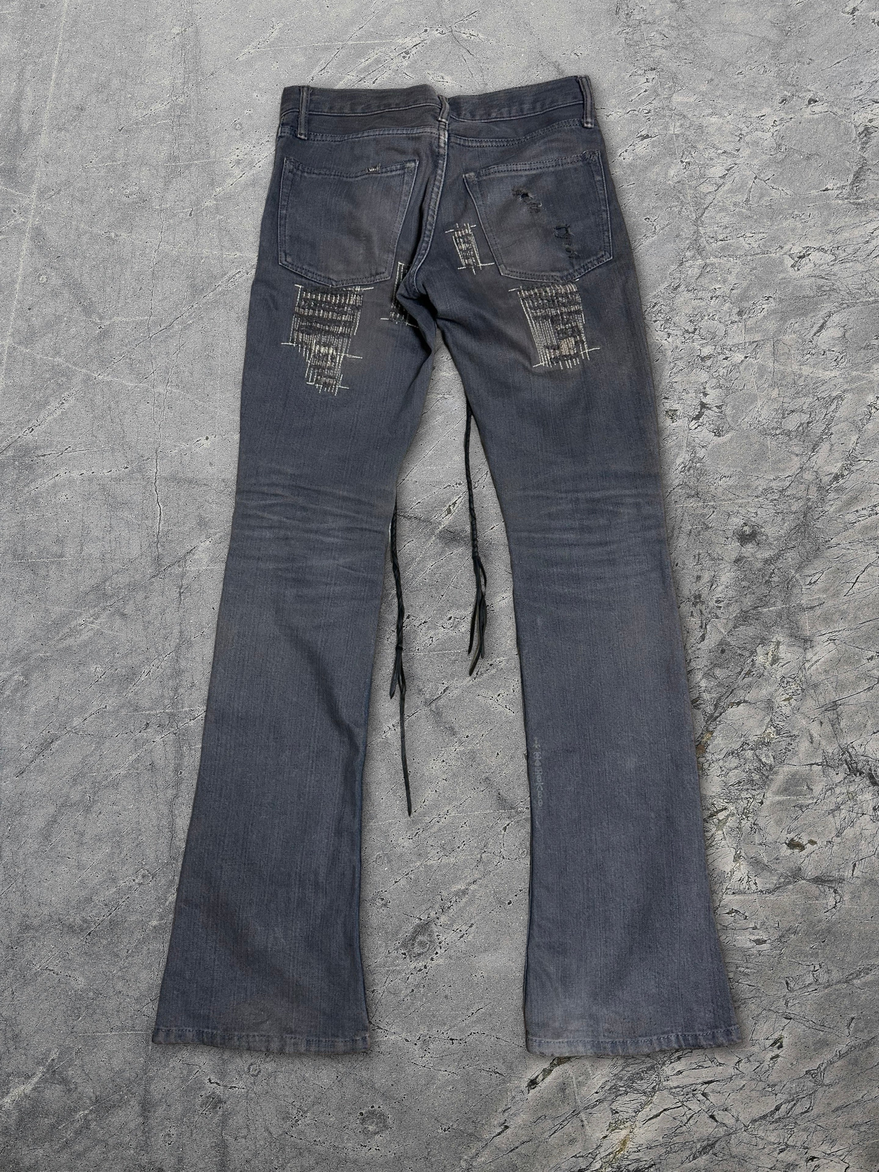 if six was nine black damege denim 安し bv