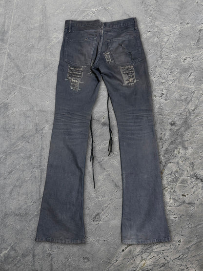 If Six Was Nine Black Lace Up Mudmax Pierced Denim