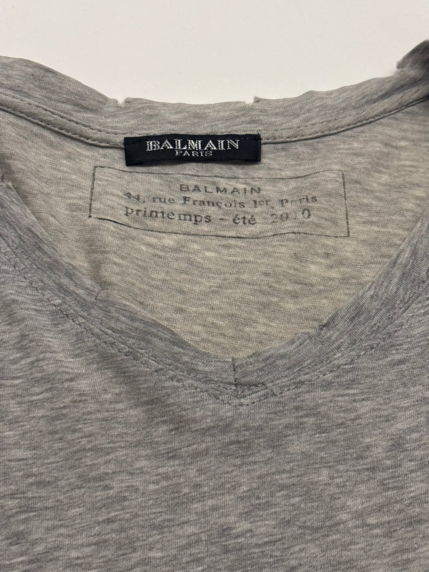 Balmain SS10 Distressed Tee