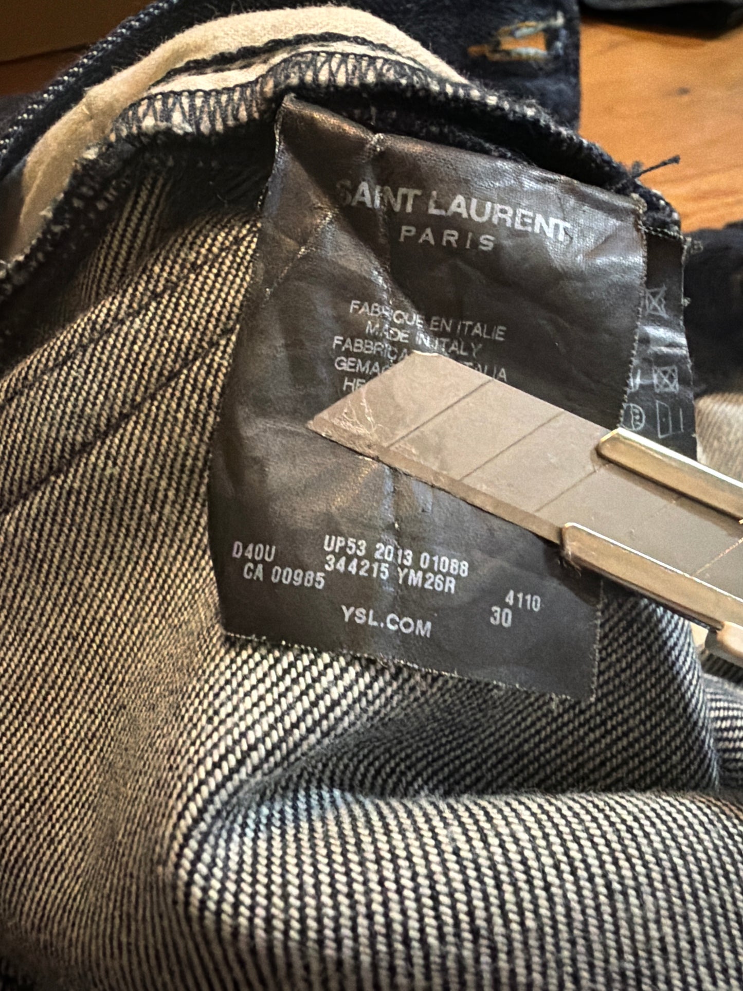 Saint Laurent AW14 D03 Selvedge Denim