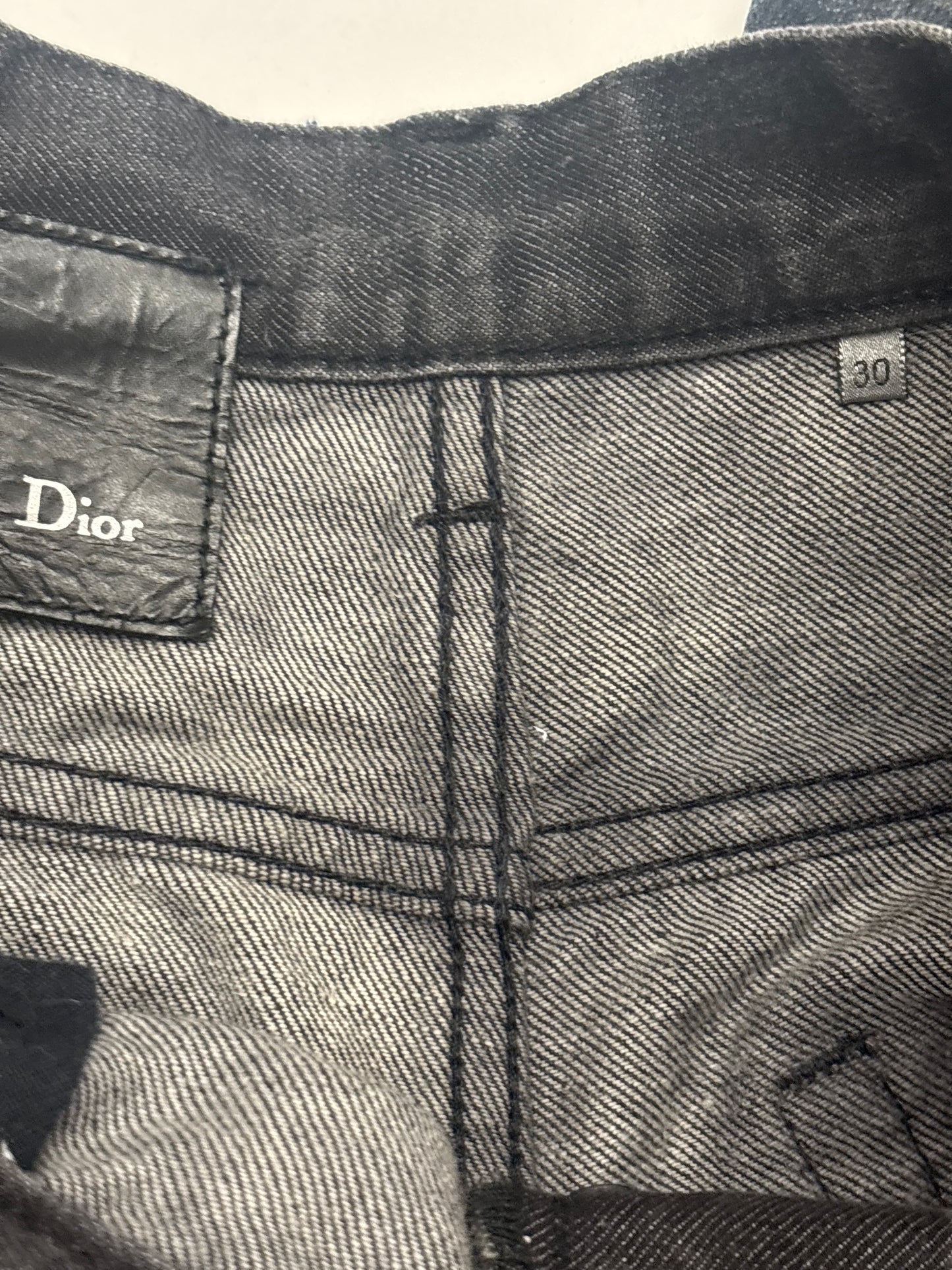 Dior Homme AW07 Black Denim