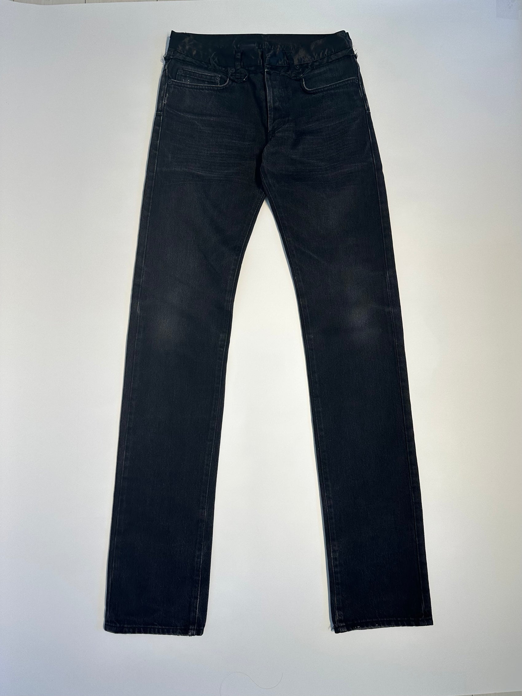 Dior Homme AW06 Satin Cummerbund Denim