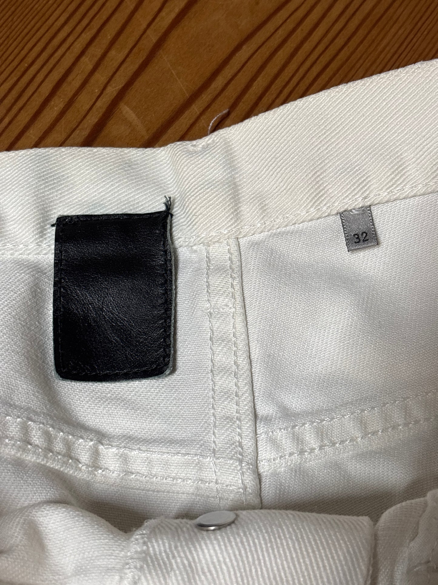 Dior homme SS05 Runway White Whiskered Denim