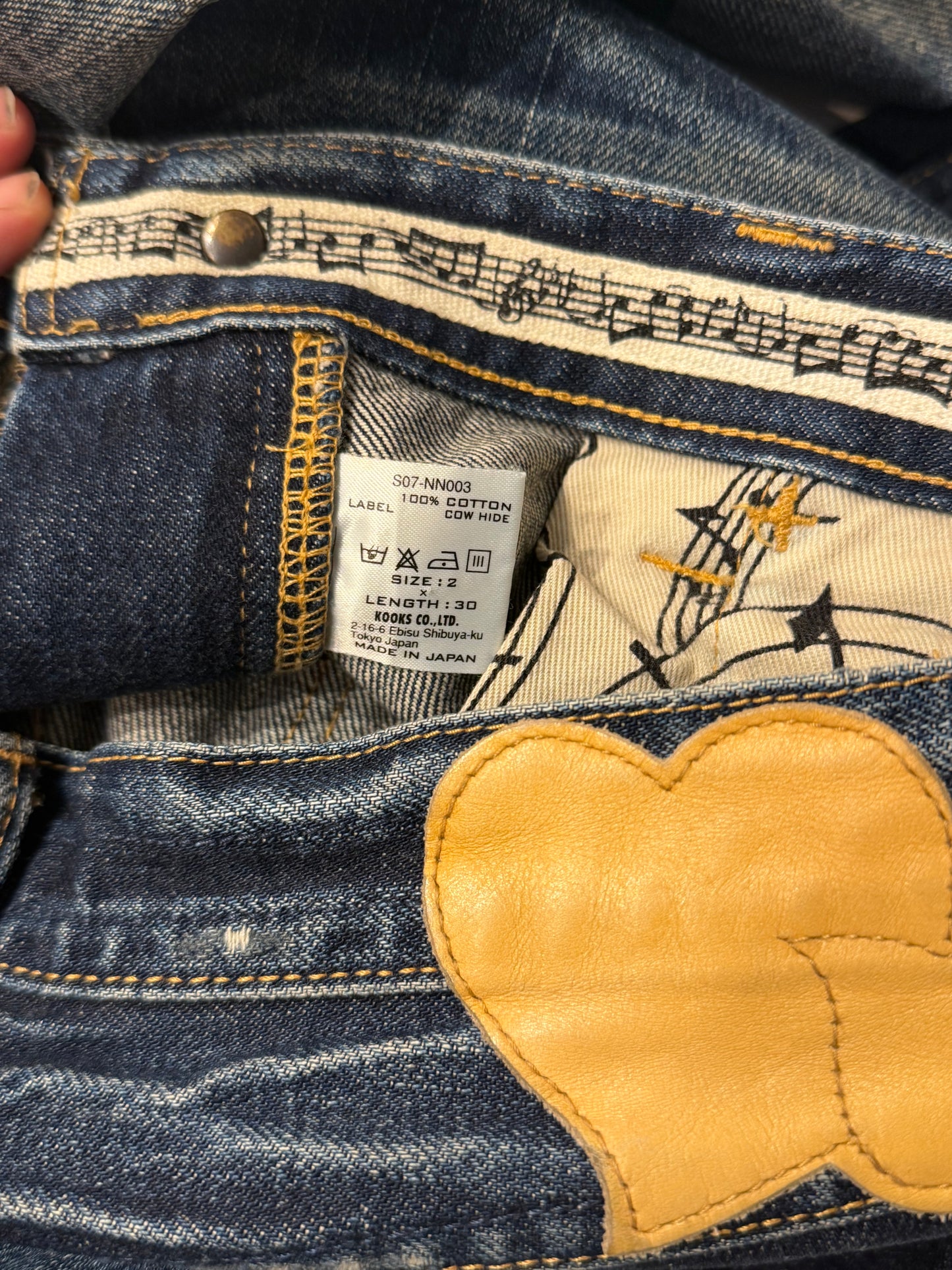 Number (N)ine SS08 Honeycomb Jeans