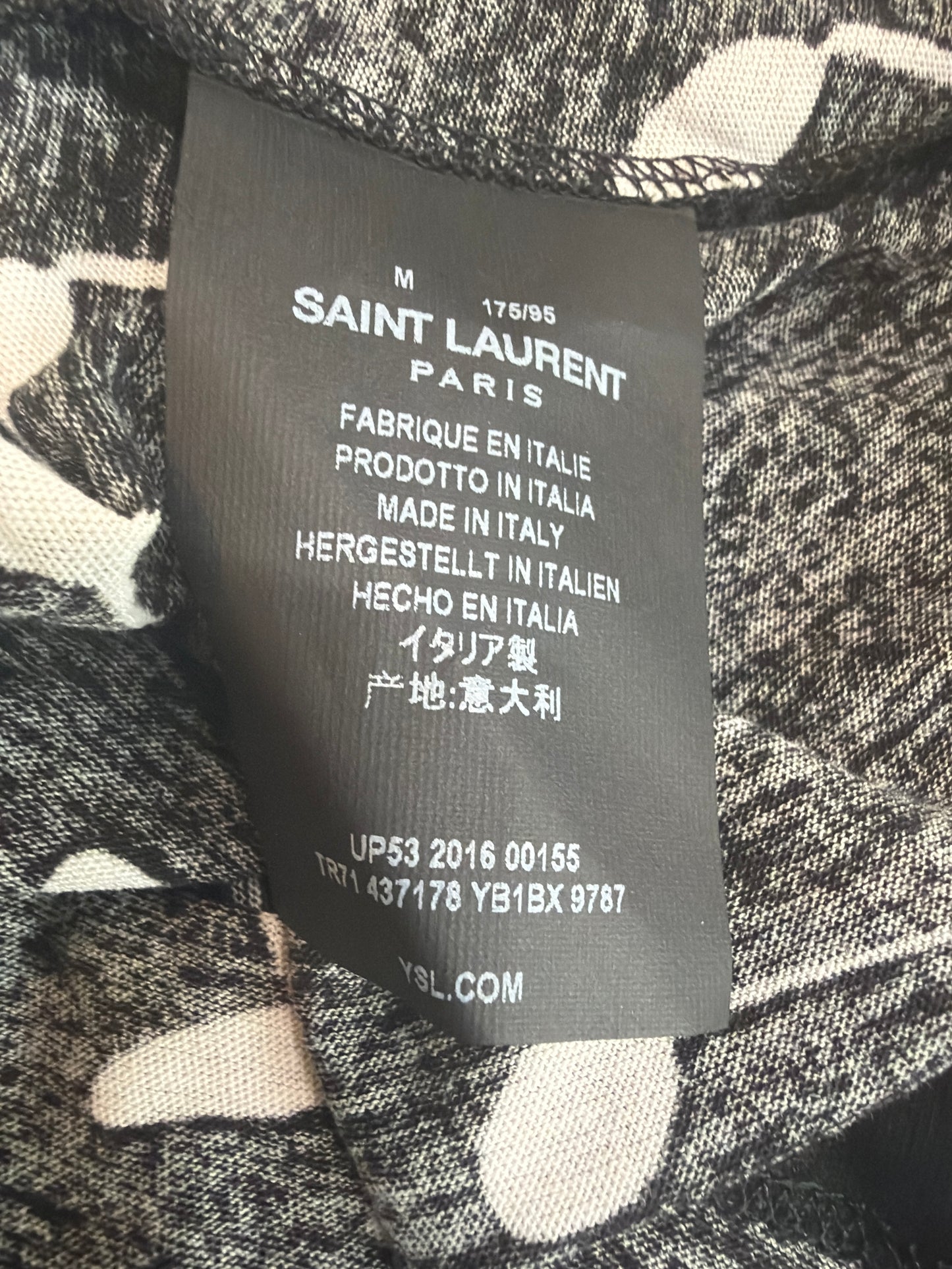 Saint Laurent SS16 Music Note Tee