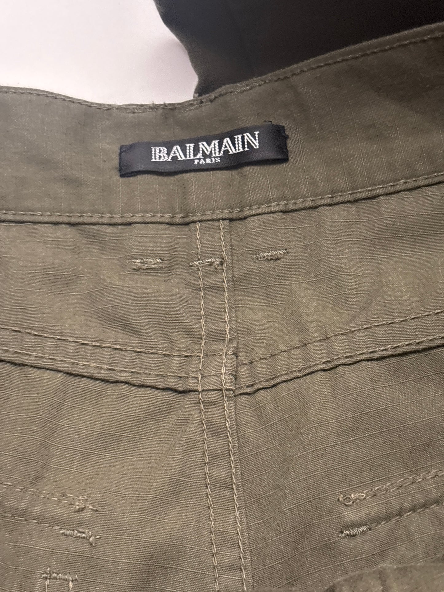 Balmain AW13 Biker Cargo Pants