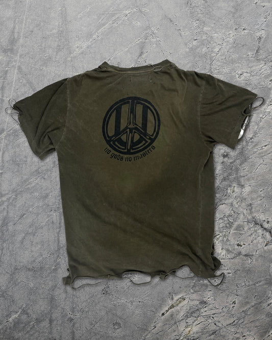 Undercover SS03 No gods No masters distressed scab tee