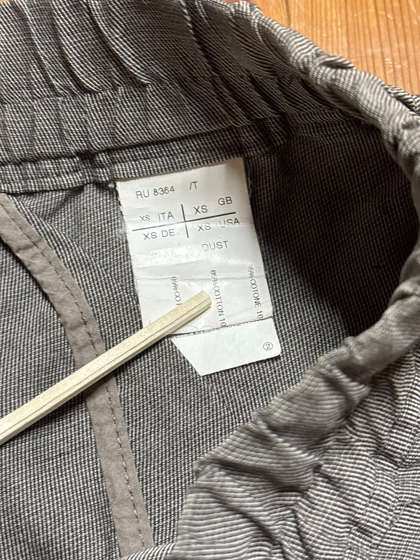 Rick Owens Dark Dust Zipper Pocket Pod Shorts