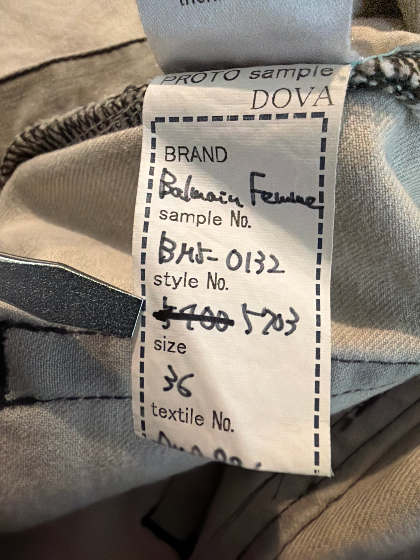 Balmain SS13 Sample Acid Wash Denim