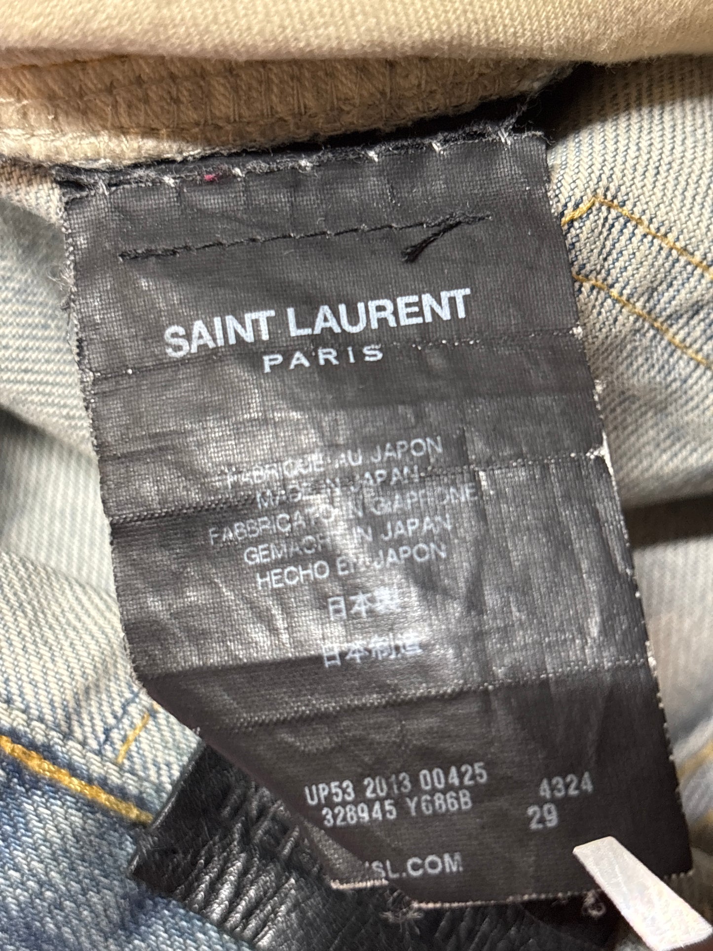 Saint Laurent AW13 D02 Little Crash Denim
