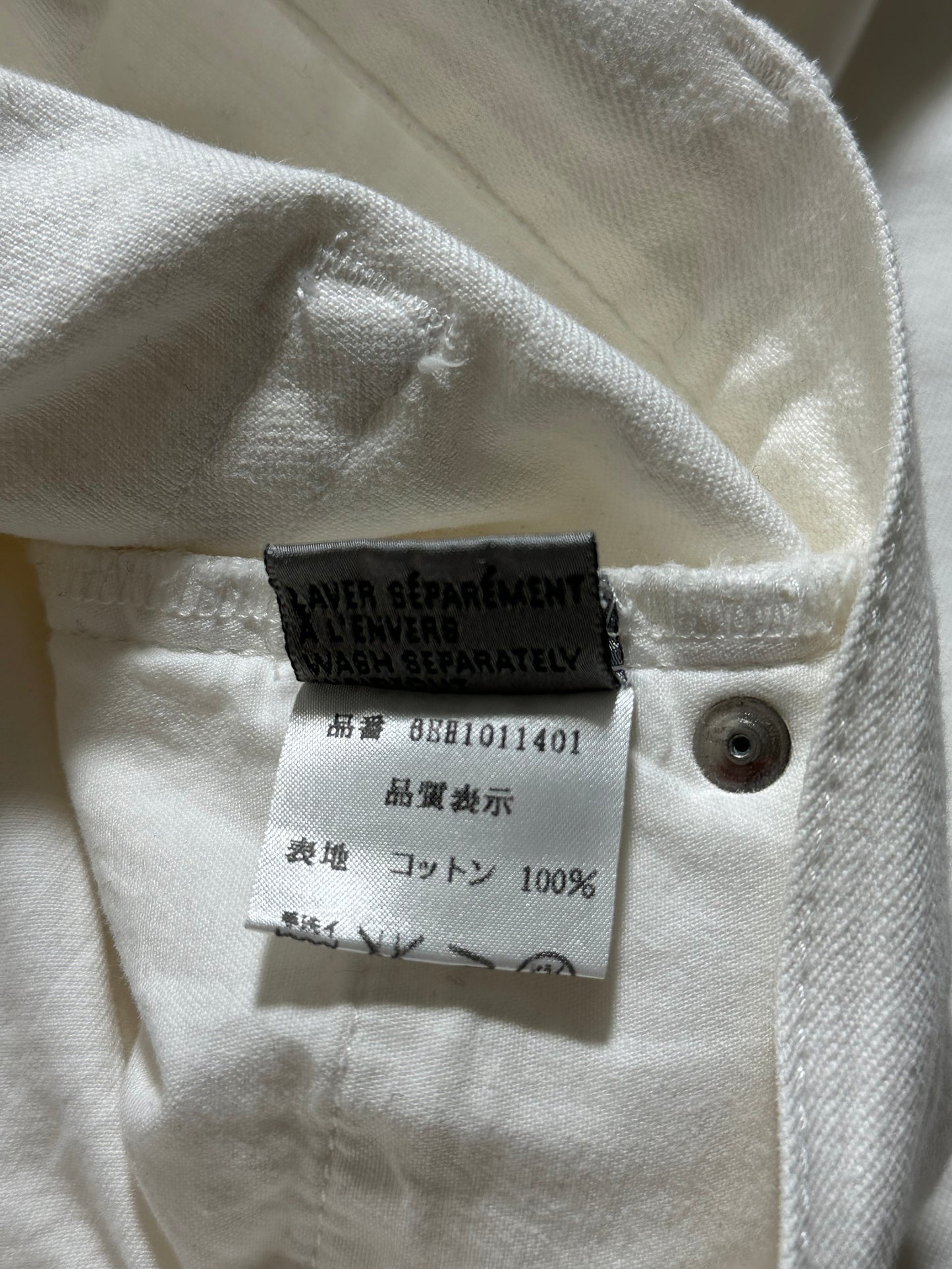 Dior Homme SS06 White Denim