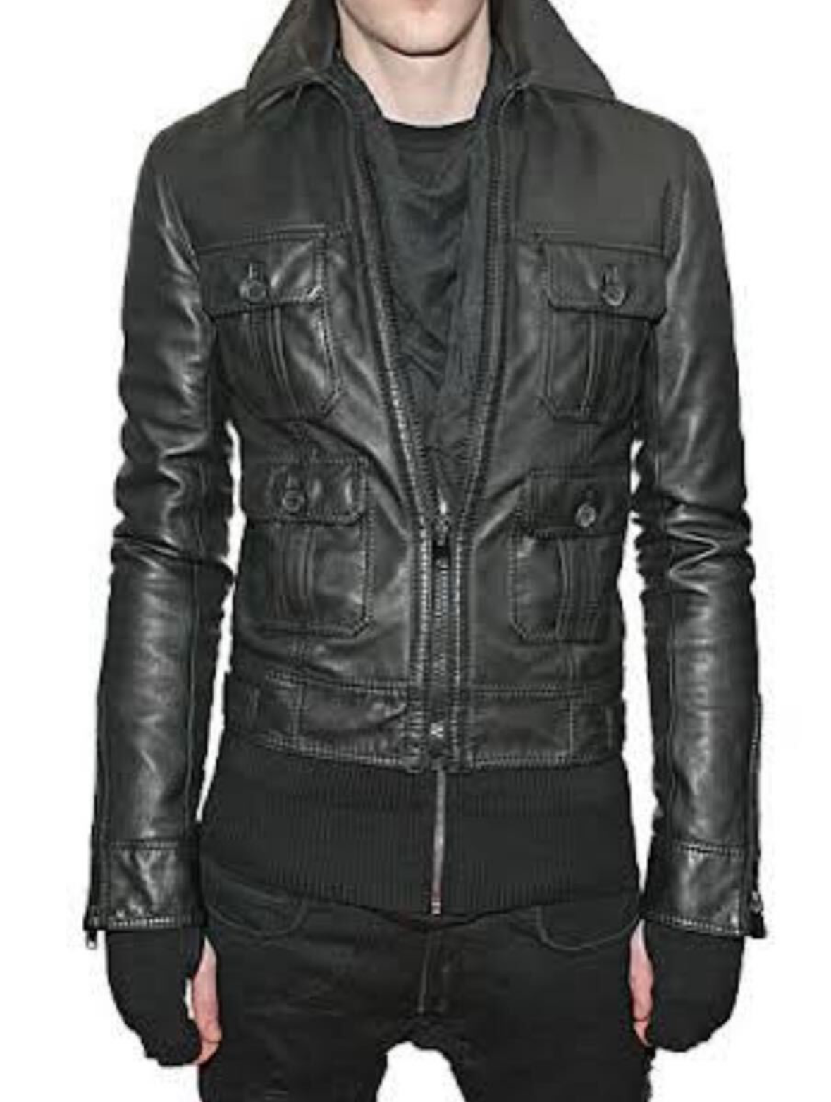 Dior Homme AW07 4 Pocket Leather Jacket