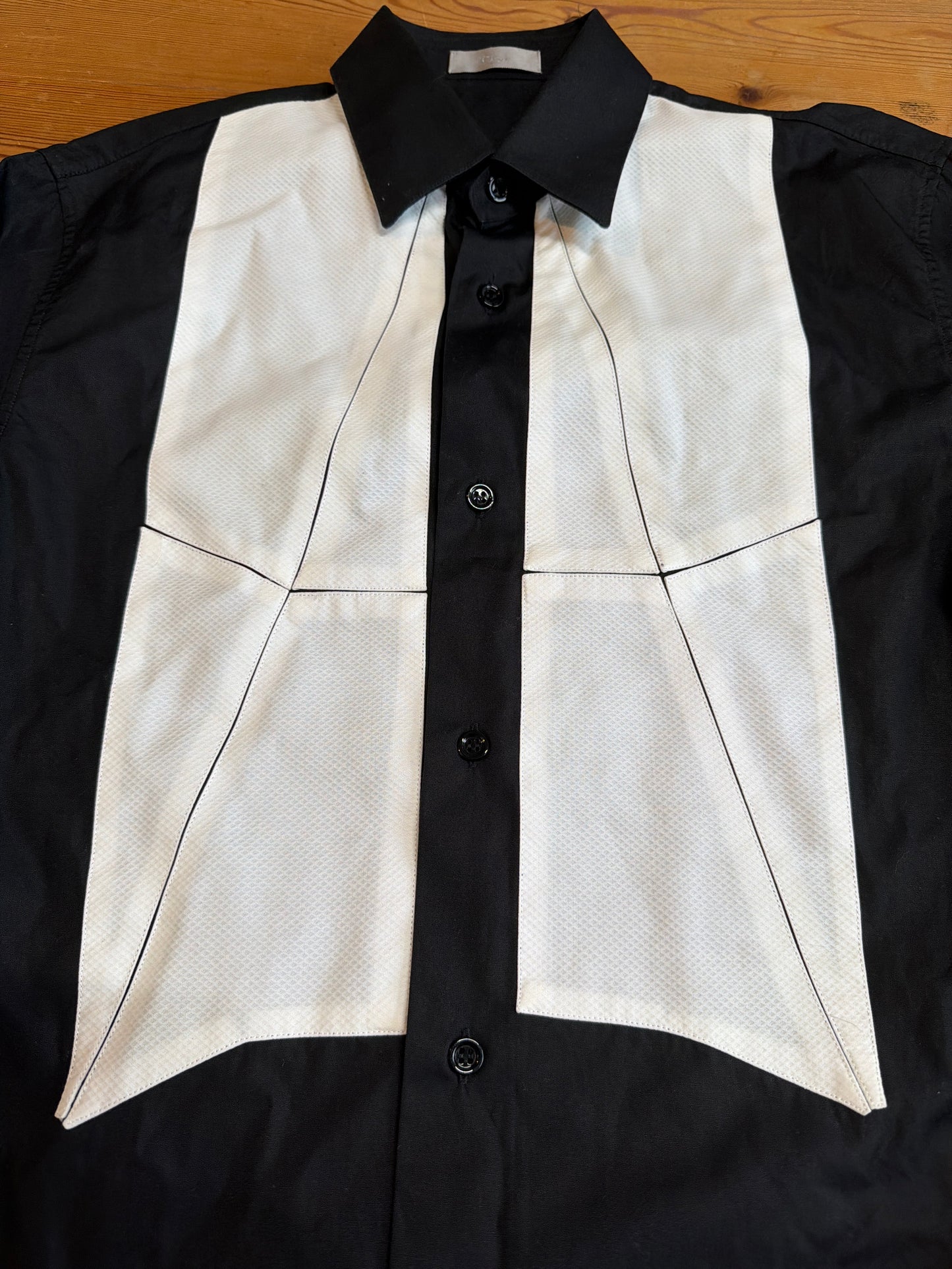 Dior Homme AW06 Runway Collared Panel Shirt