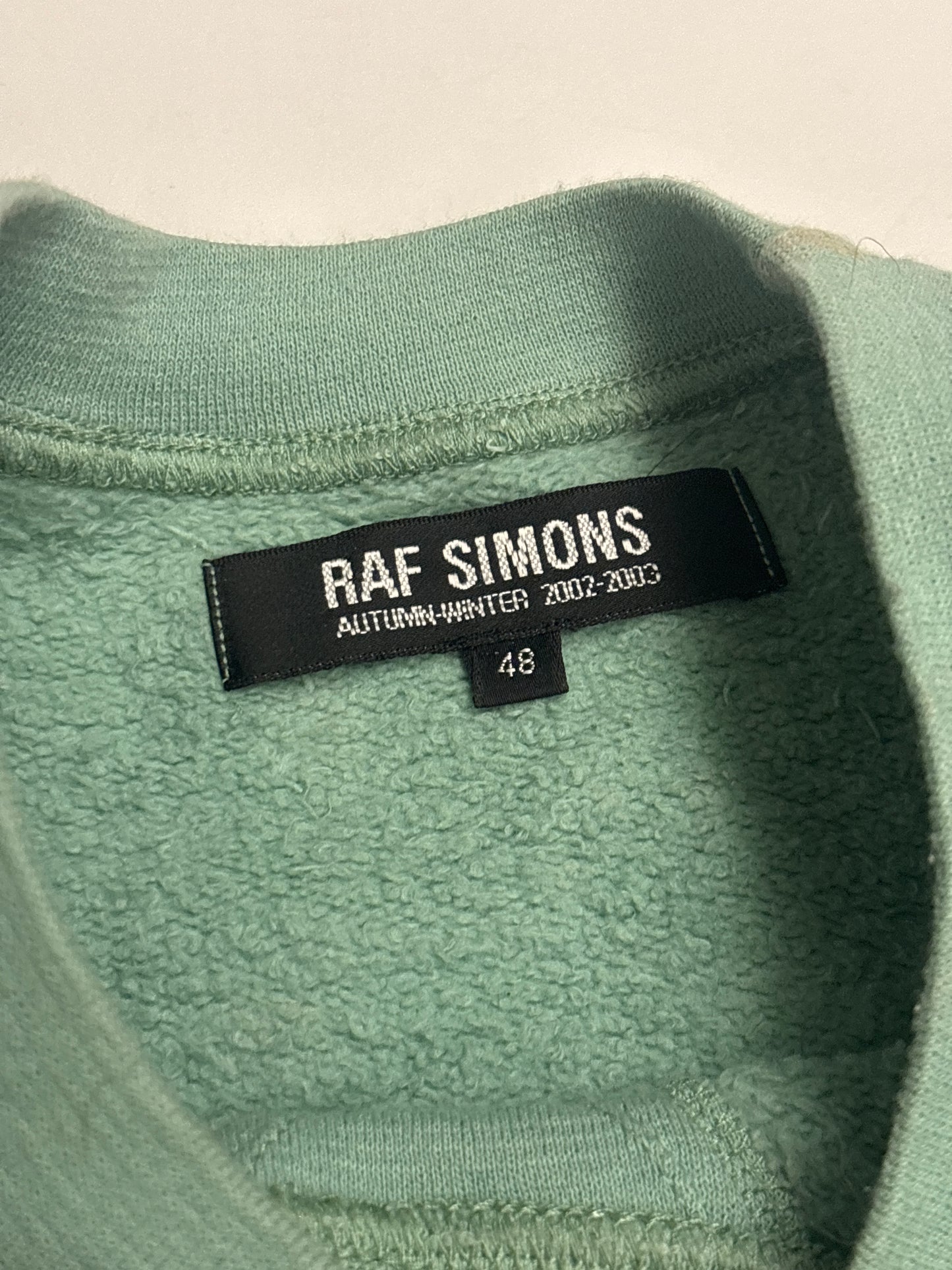 Raf Simons AW02 Mint Virginia Creeper Sweater