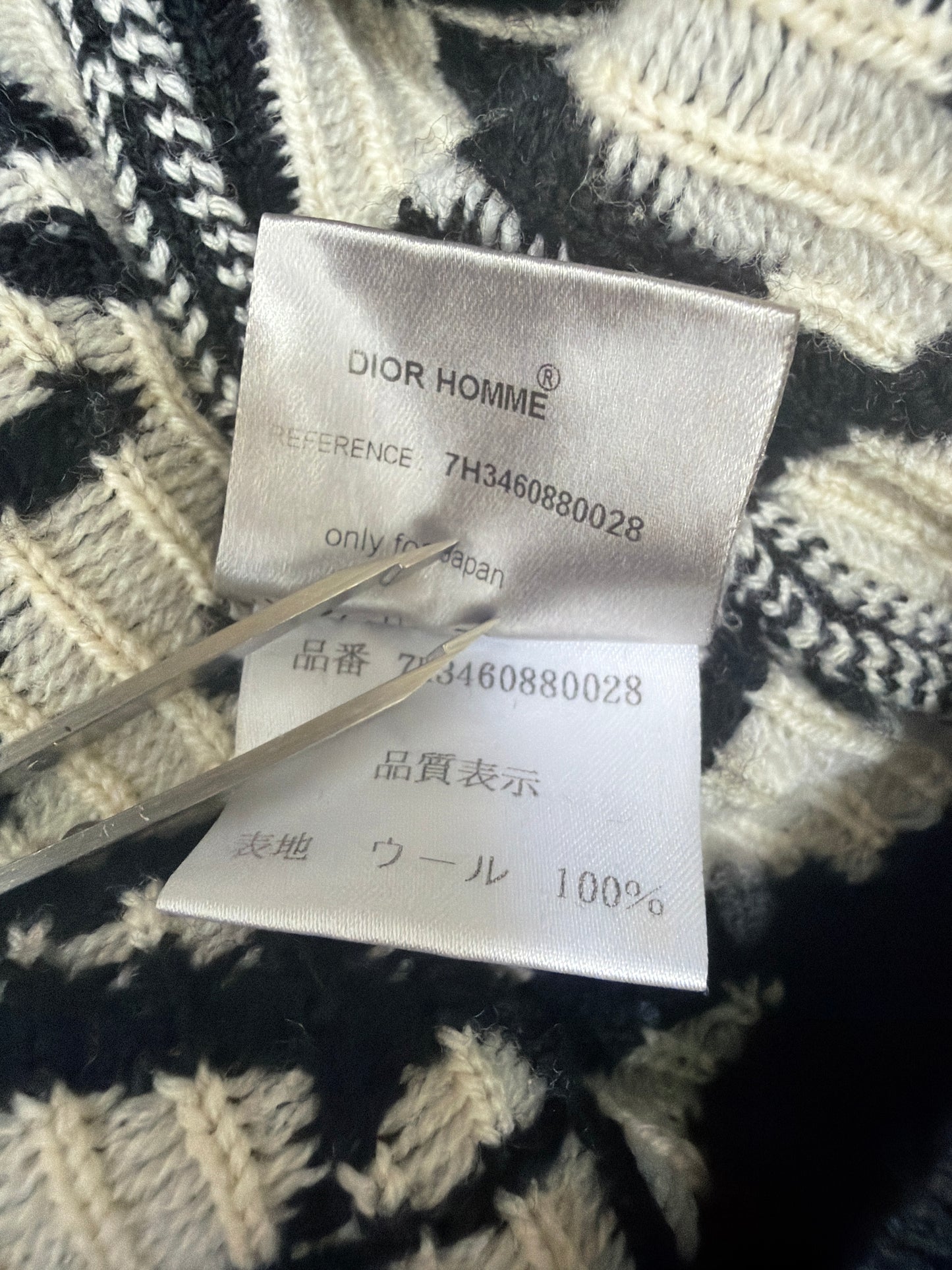 Dior Homme AW07 Runway Abstract Sweater