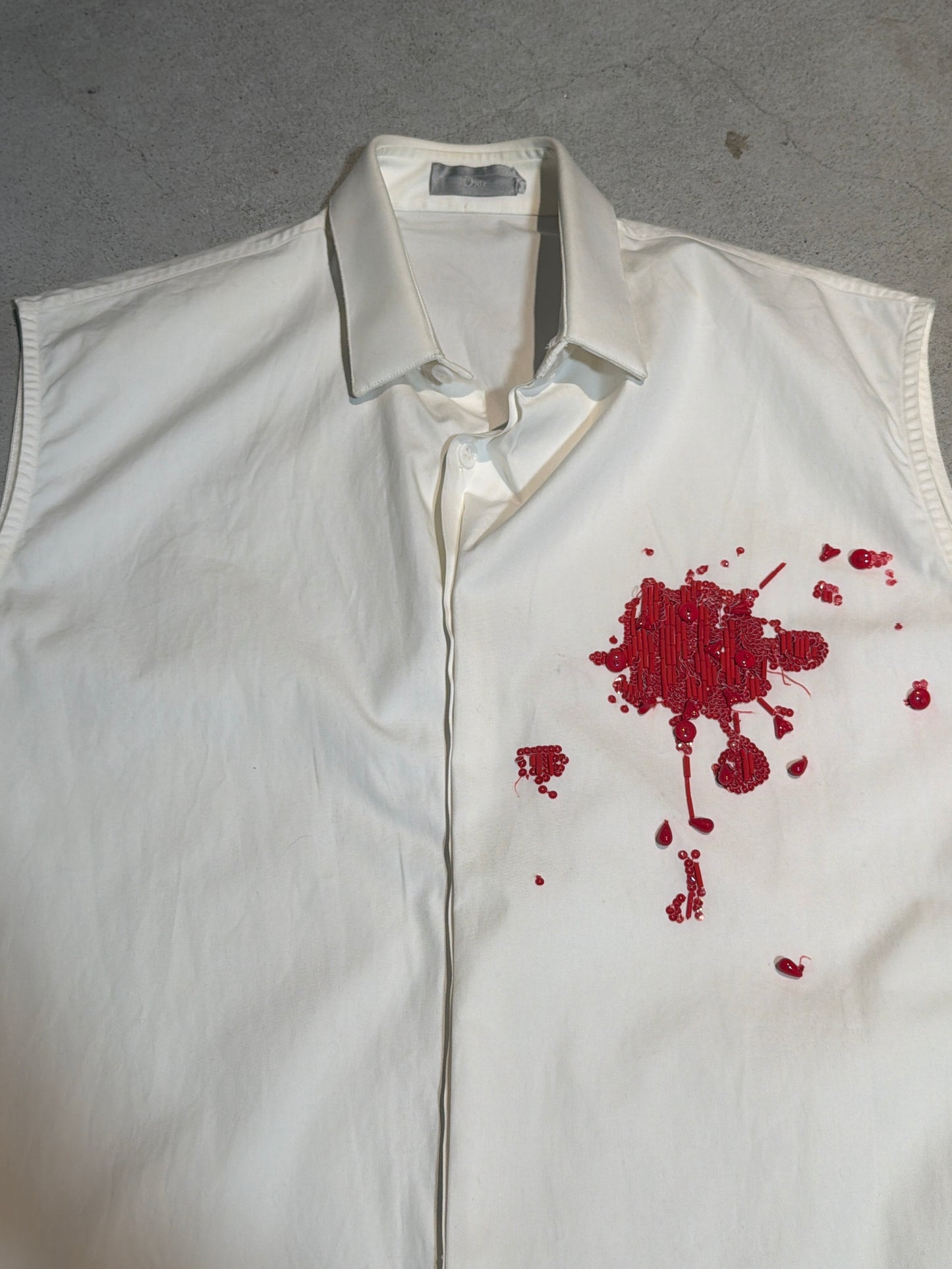 Dior Homme Runway SS02 Bloodwound Collared Shirt