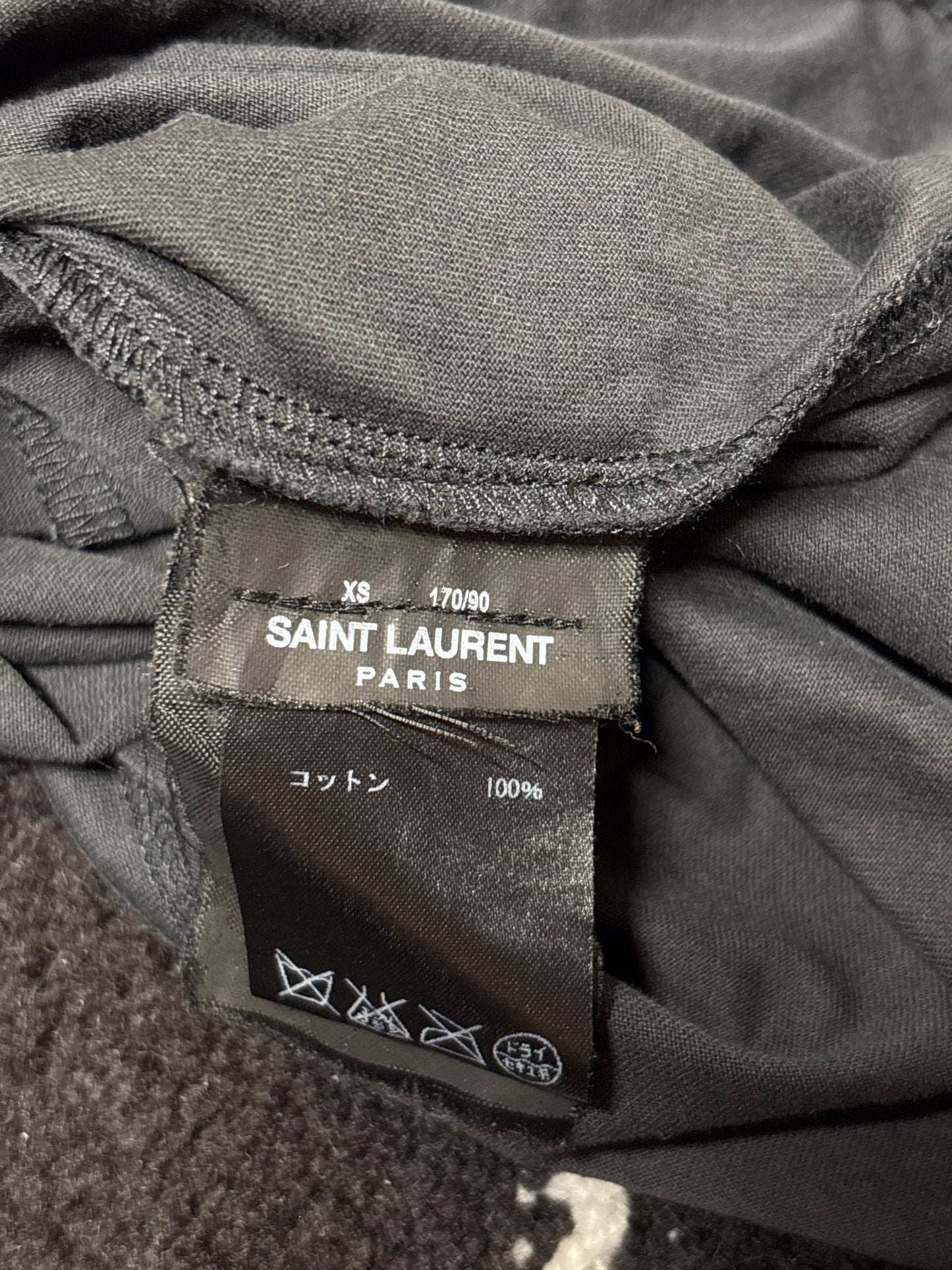 Saint Laurent Paris SS16 ‘Too Late’ Glitter Embroidered Tee
