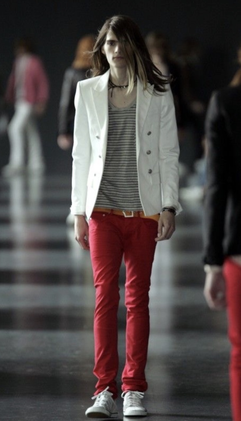 Dior Homme SS05 Runway Striped Tank Top