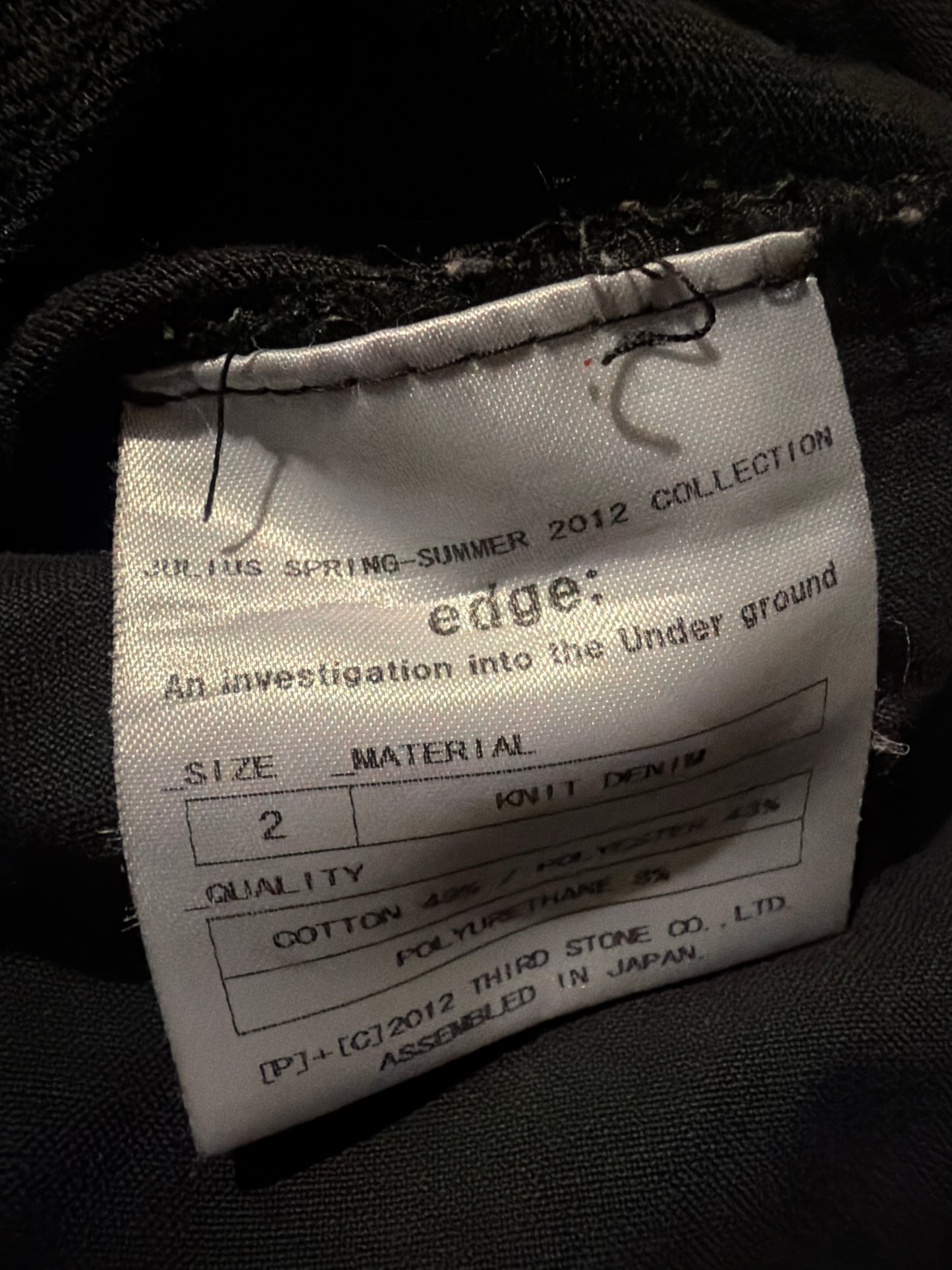 Julius SS12 Panel Denim