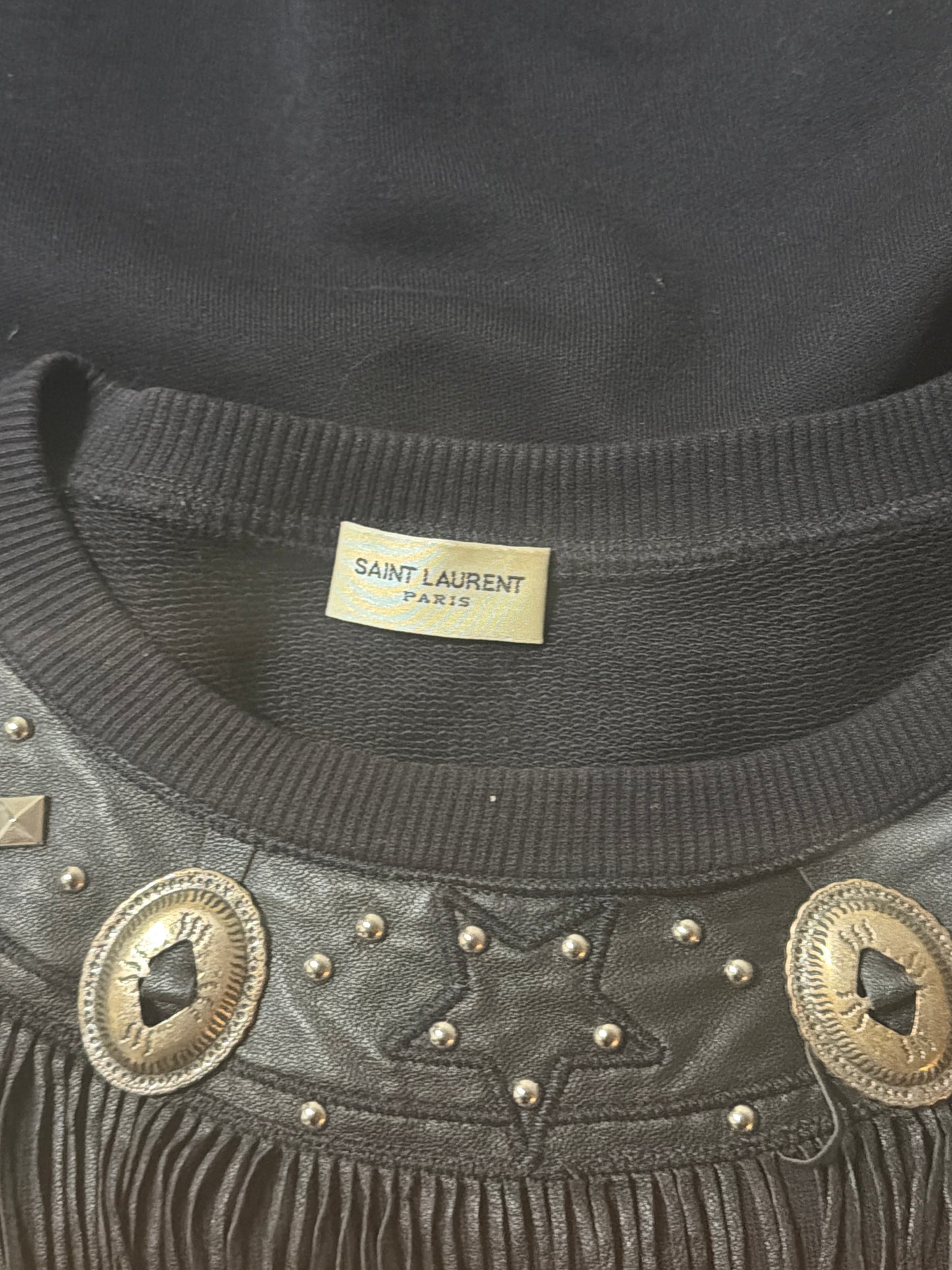 Saint Laurent SS15 Conch Neckline Sweater