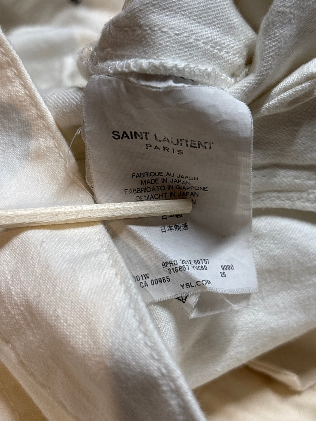Saint Laurent Paris SS13 D01 SK LW Denim