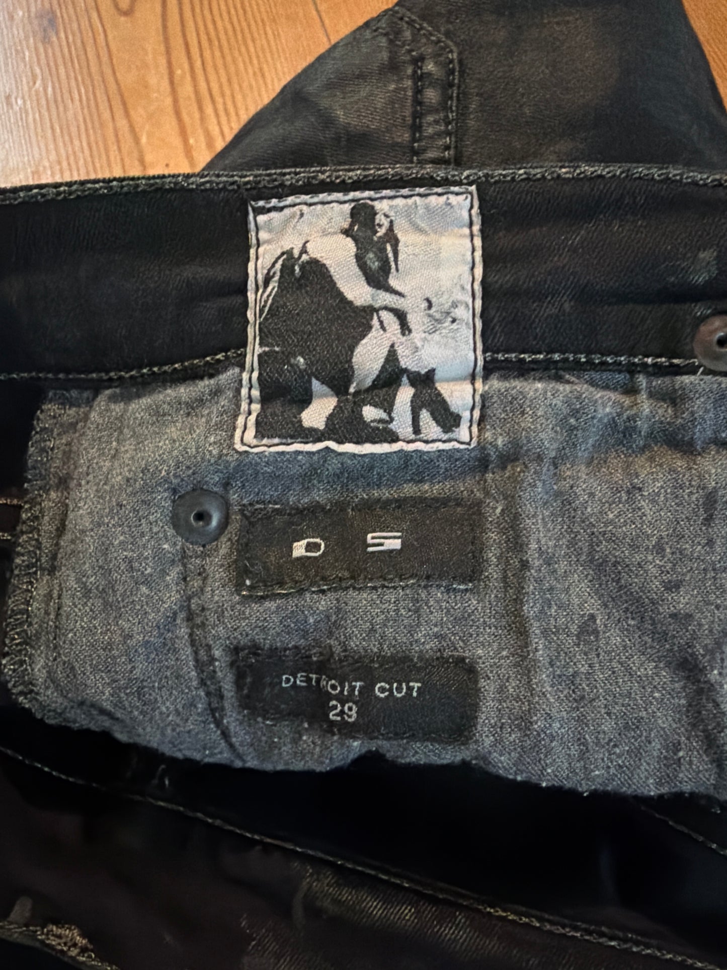 Rick Owens SS12 Black Wax Detroit Denim