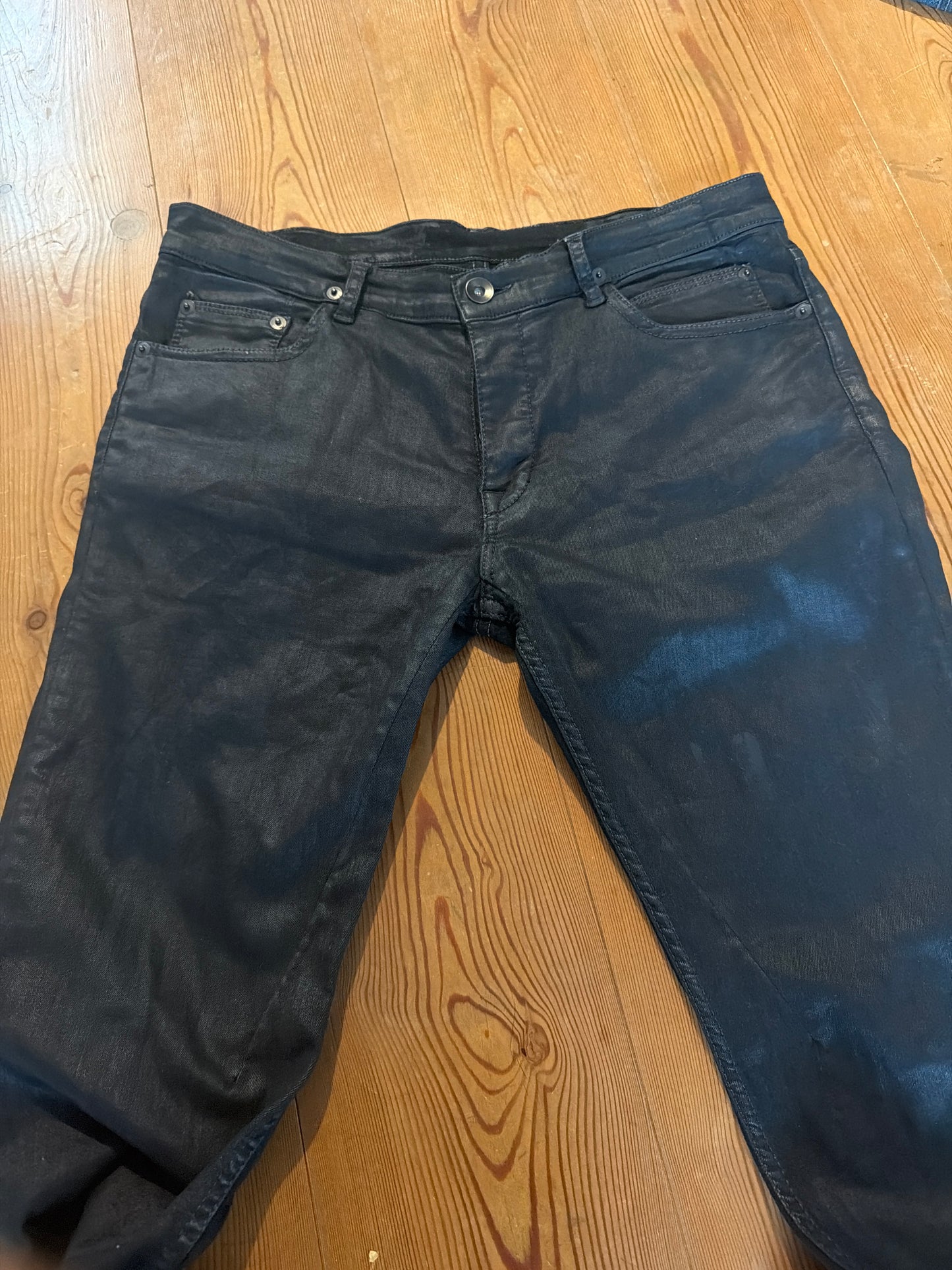 Rick Owens SS12 Black Wax Detroit Denim