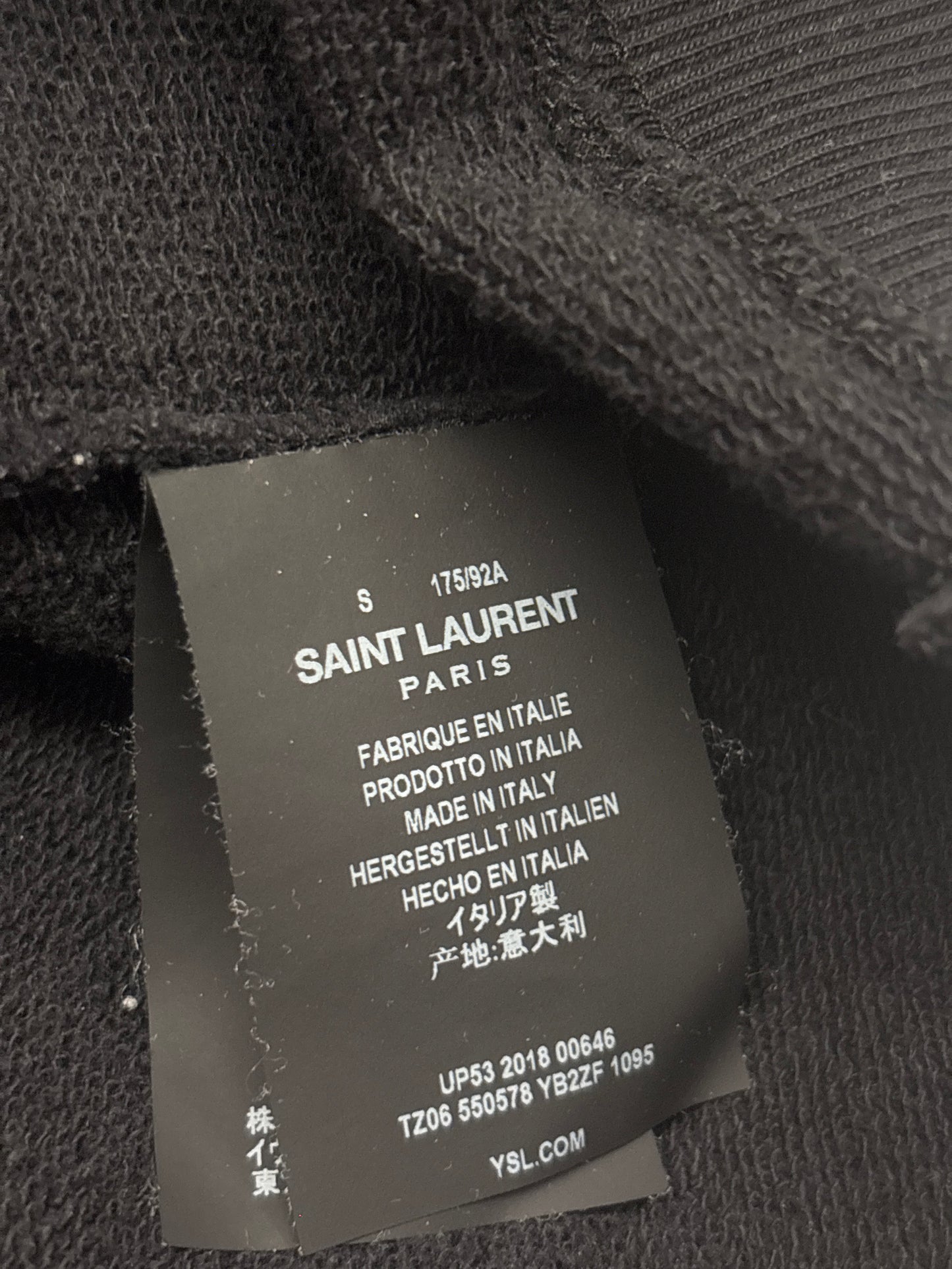 Saint Laurent Paris SS19 Paisley Hoodie