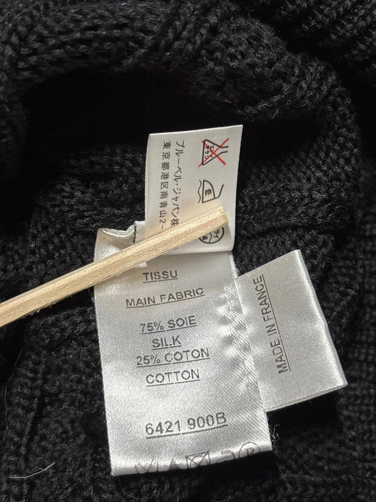 Balmain Decarnin Era Silk Blend V Neck Knit