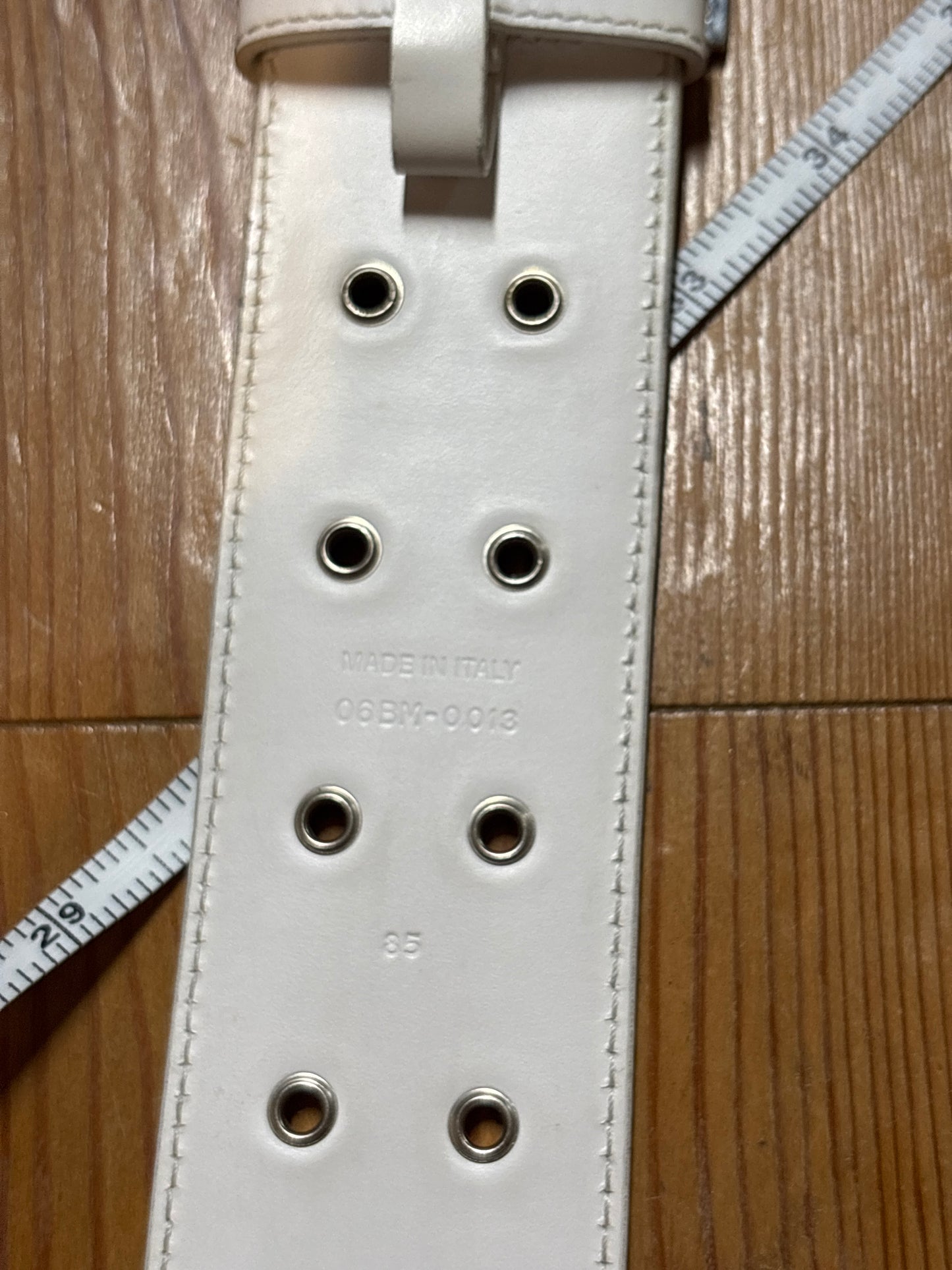 Dior Homme SS03 Double Prong Eyelet Belt