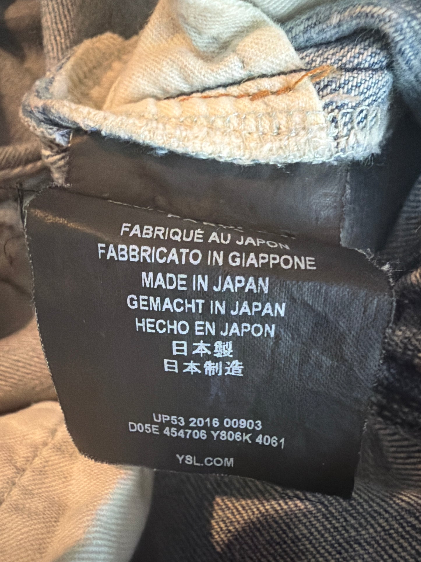 Saint Laurent SS17 D02 Crash Denim