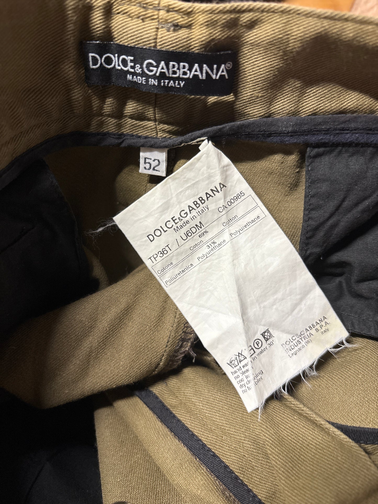 Dolce & Gabbana AW03 Runway Bondage Cargo Pants