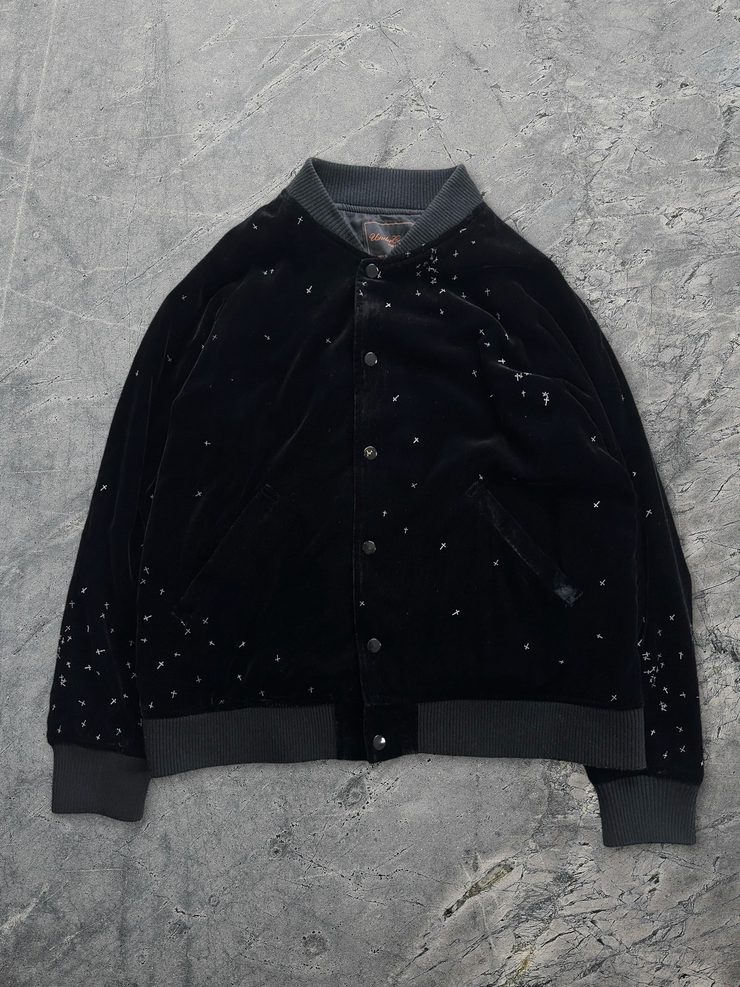 Undercover AW02 Witches Cell Division Crosses Velvet Jacket