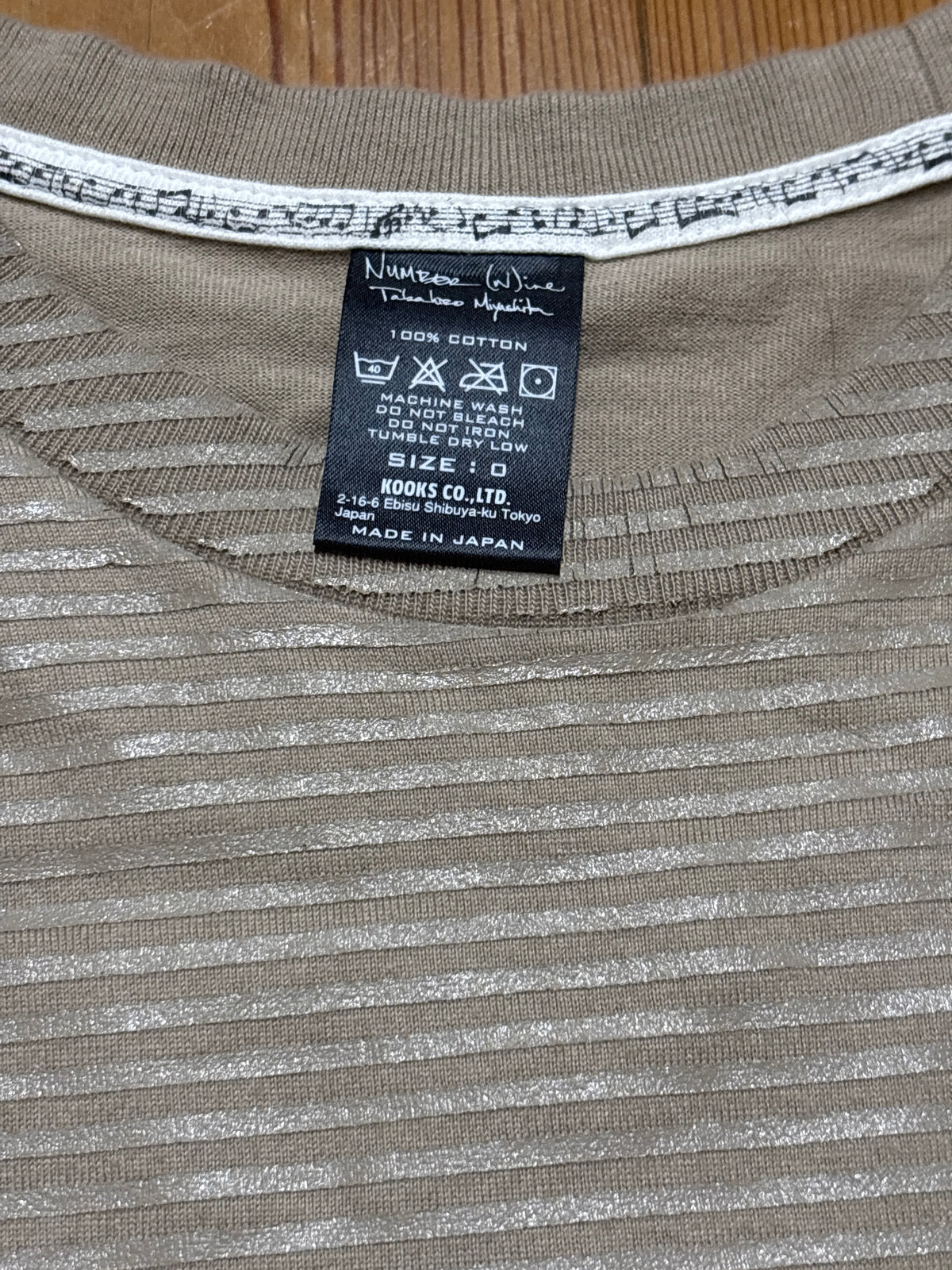 Number (N)one AW09 Coated Shirt