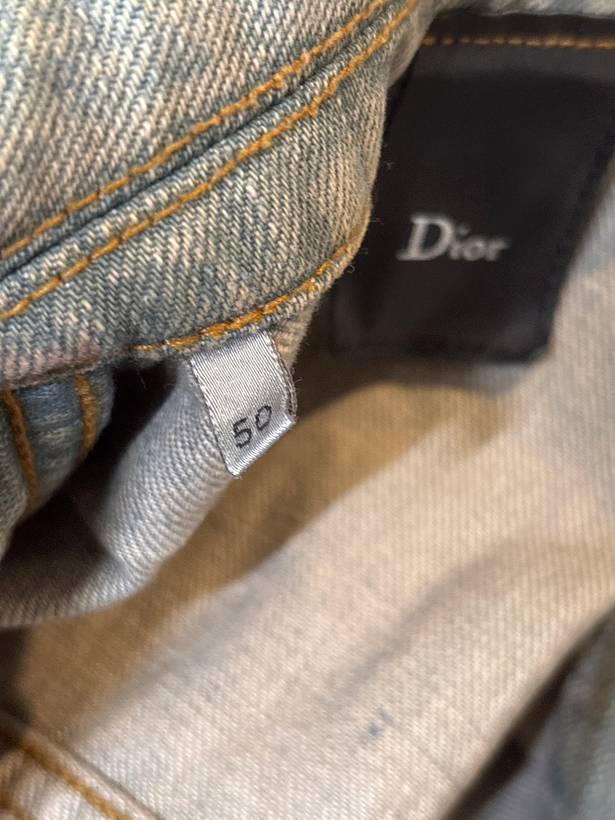 Dior Homme SS04 Waxed Bleu Claire Jacket