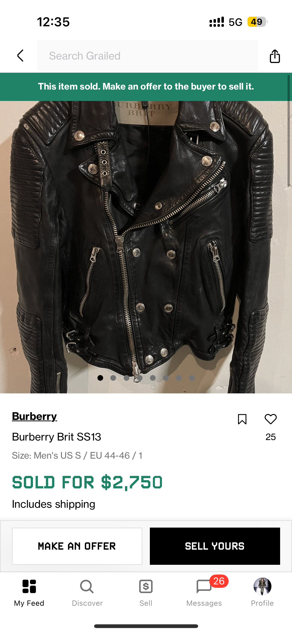 Burberry Brit 2011 Iconic Biker Jacket