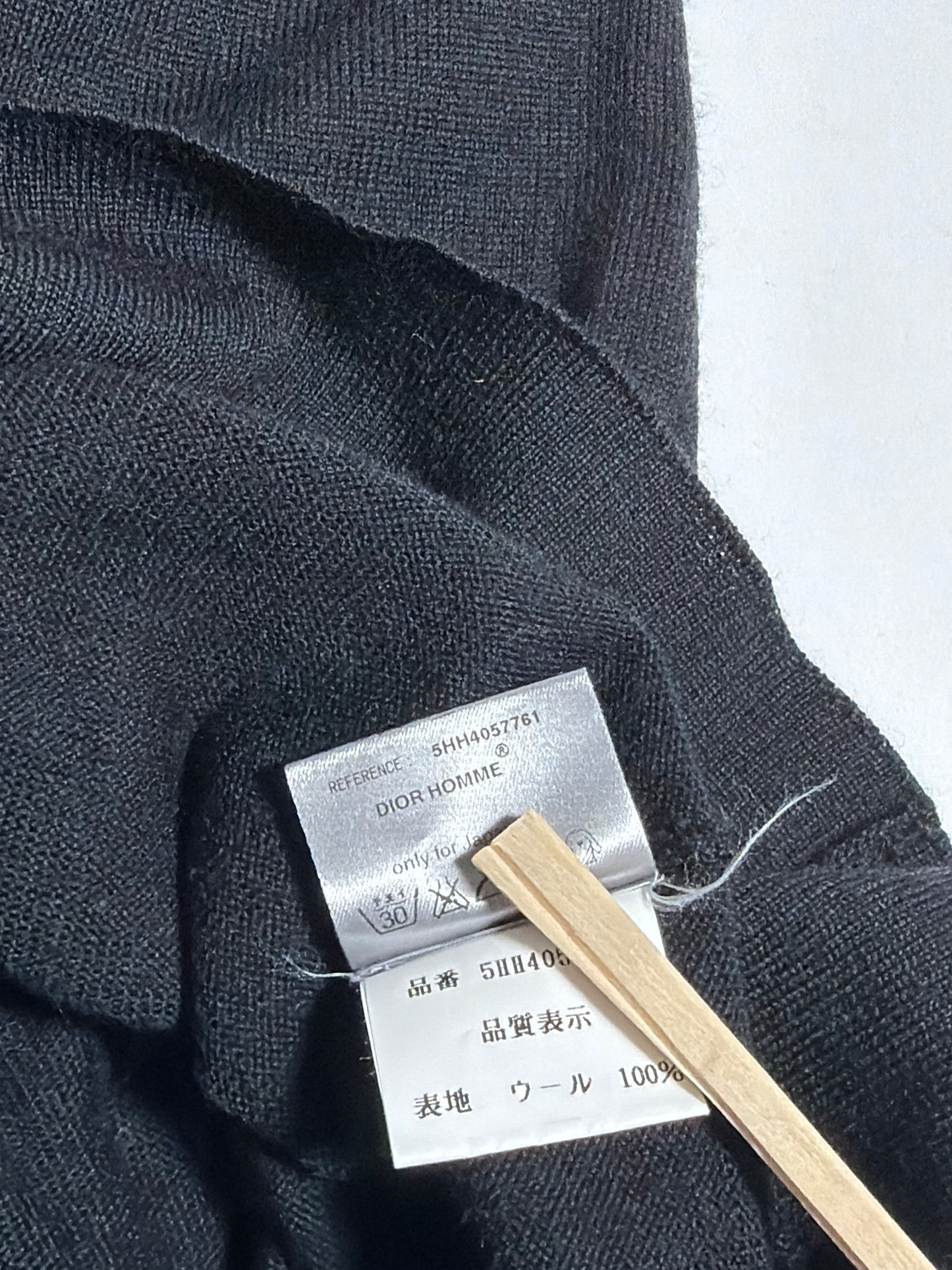 Dior Homme AW05 Clawmark Distressed Knit Sweater