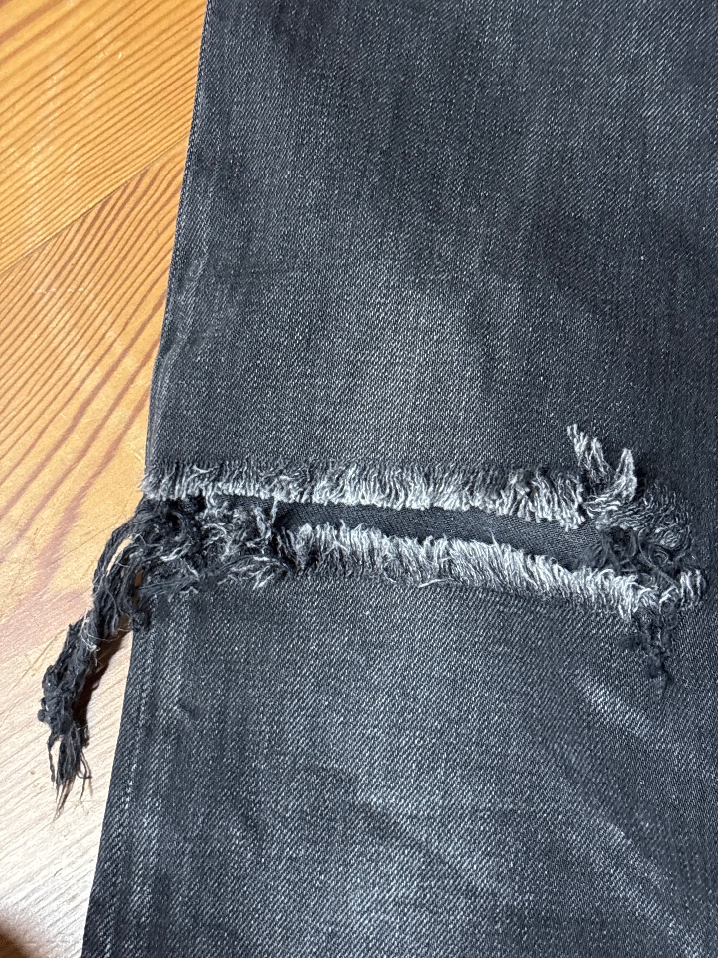 Saint Laurent AW16 Knife Cut Denim