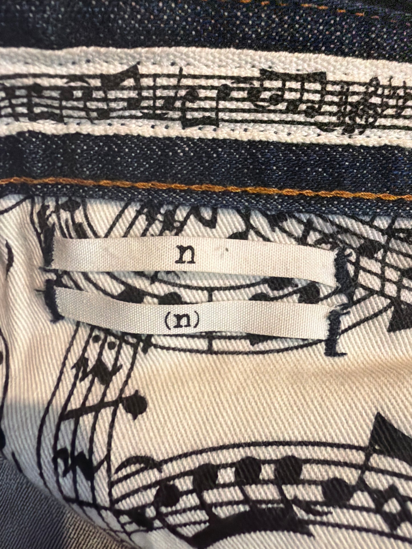 Number (N)ine AW08 Pain Darted Denim