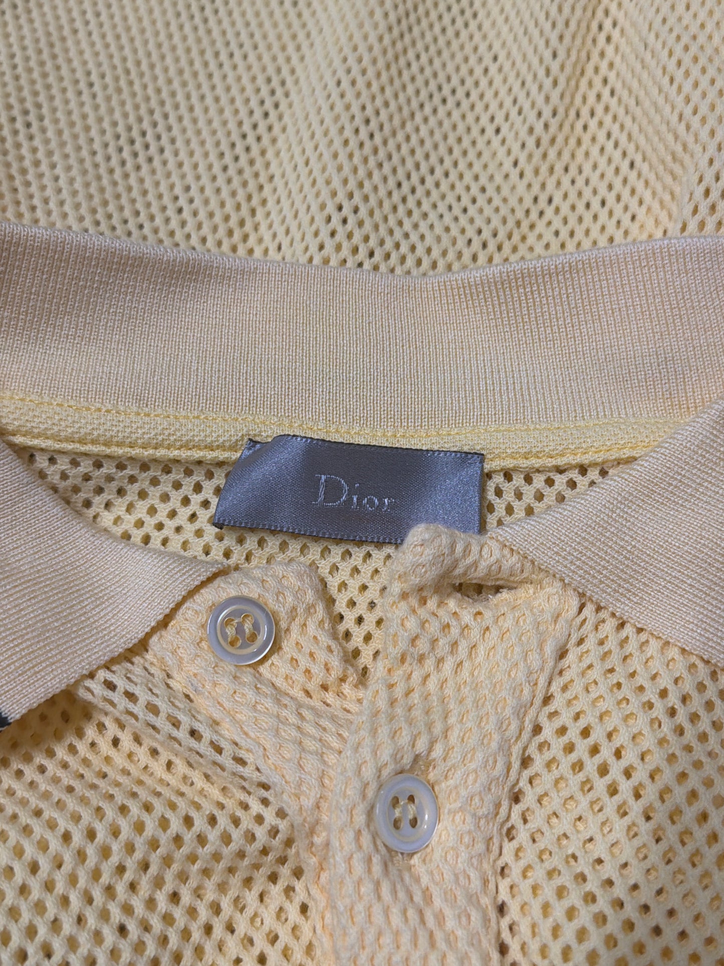 Dior Homme SS06 Mesh Polo Shirt