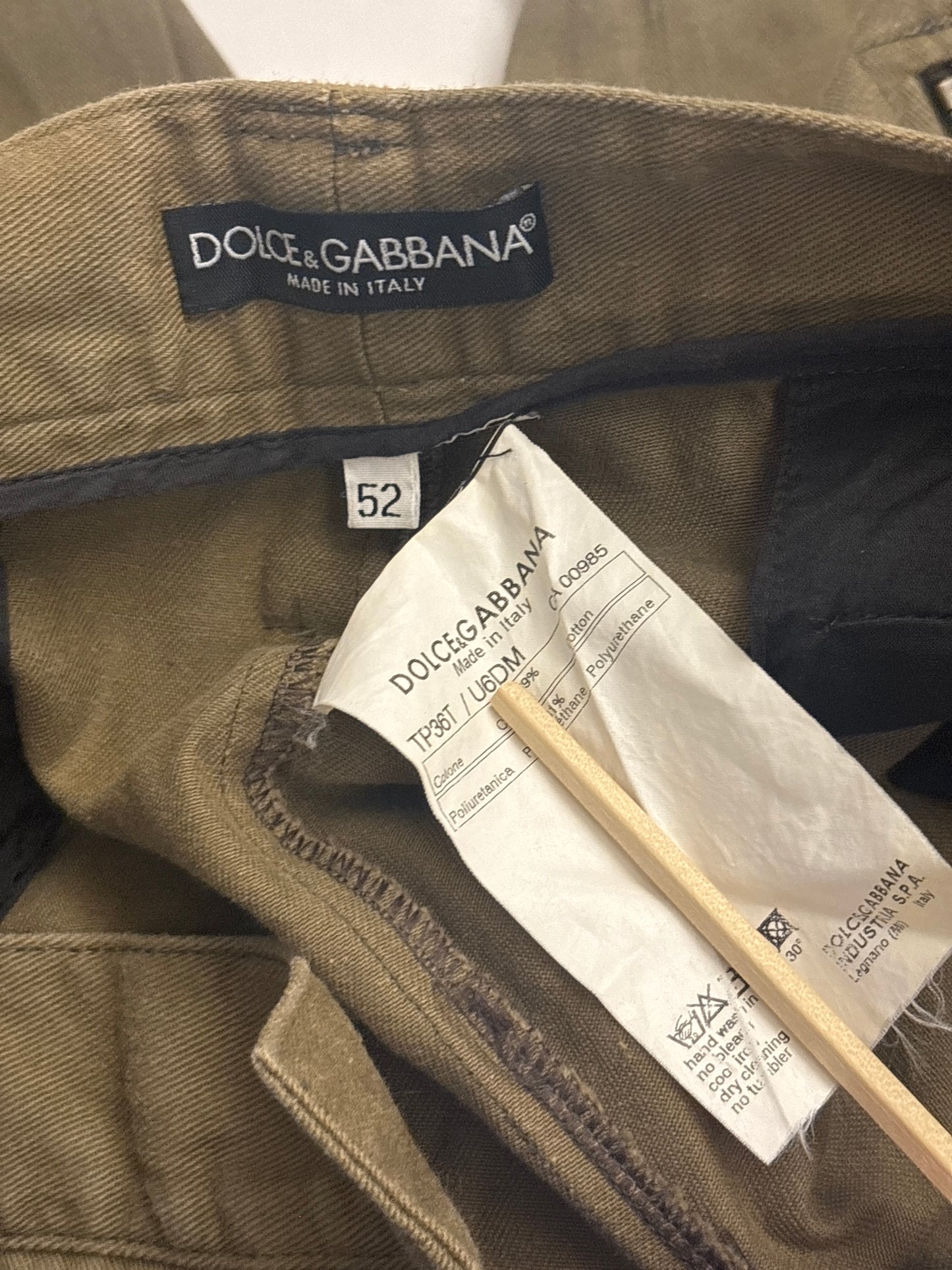 Dolce & Gabbana AW03 Runway Cargo Pants