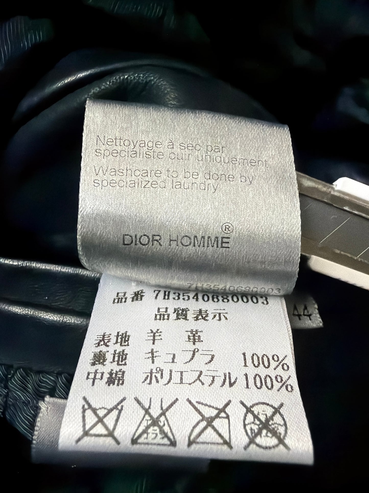 Dior Homme AW07 4 Pocket Leather Jacket