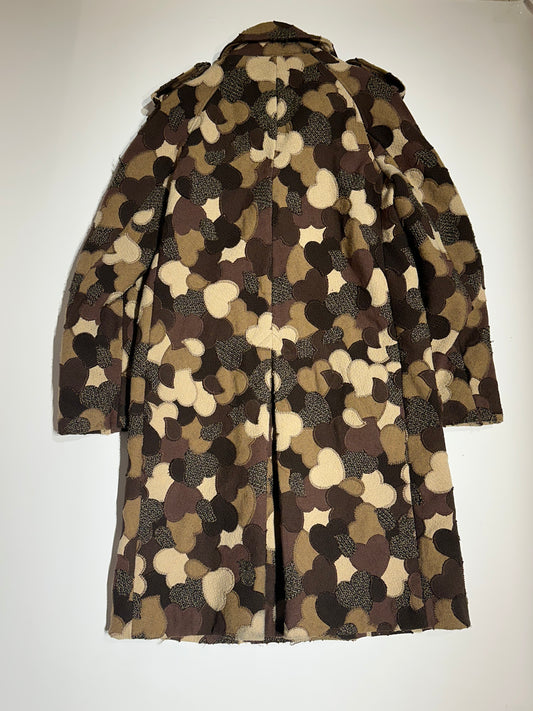 Number (N)ine SSAW03 Heart Patchwork Trenchcoat