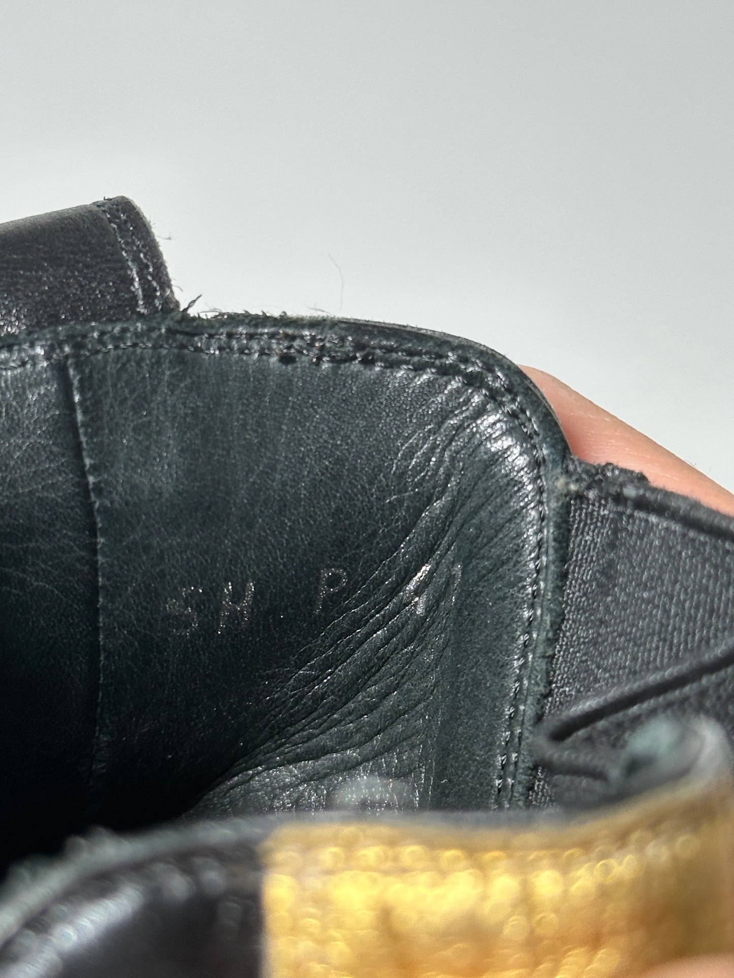 Dior Homme AW05 6.5 Gold Chelsea Boots