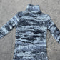 Raf Simons AW02 digi camo virginia creeper turtle neck