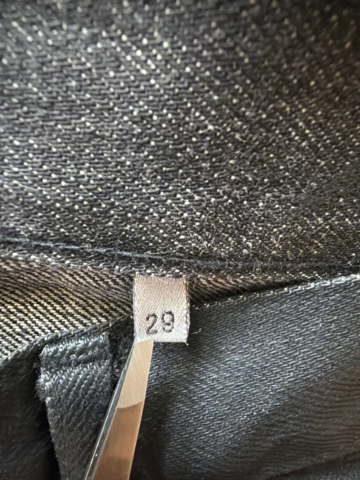 Dior Homme SS04 Strip Waxed Denim