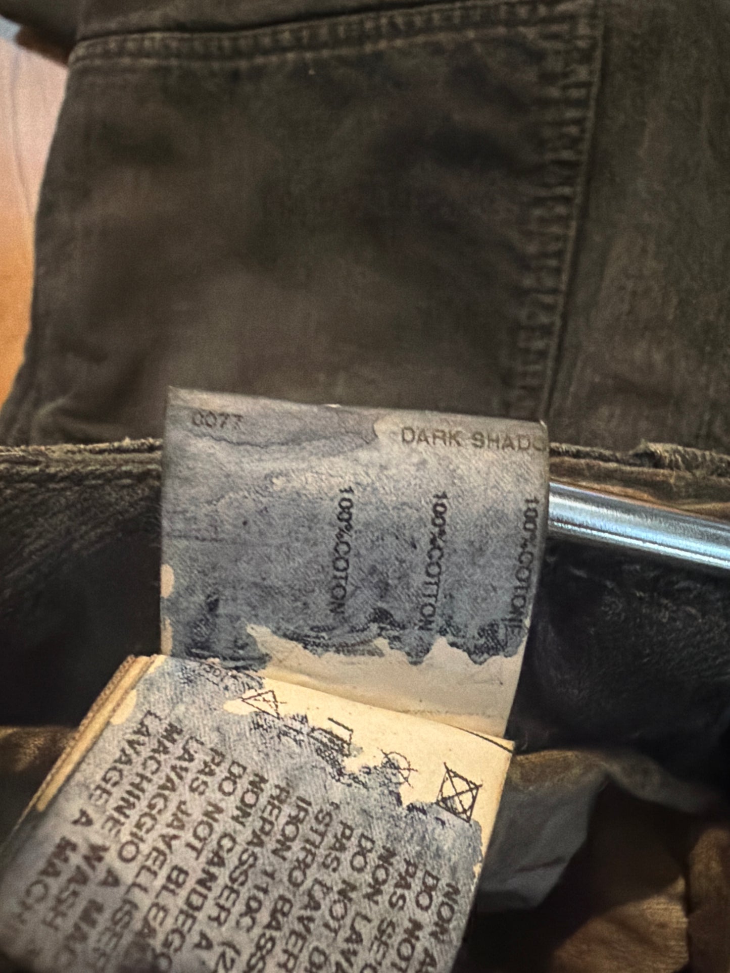 Rick Owens AW08 Stag Double Layer Aircut Denim